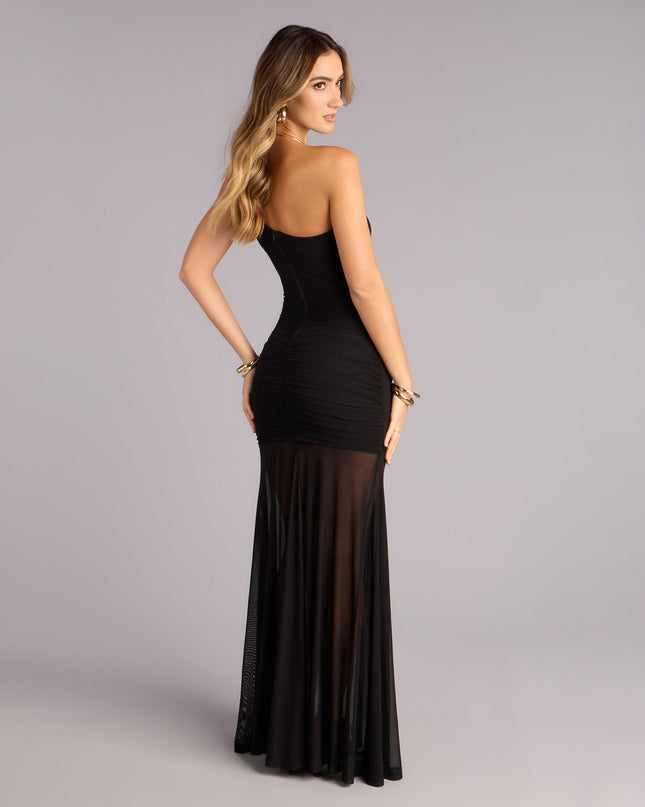 Layton Mesh One Shoulder Mermaid Formal Dress