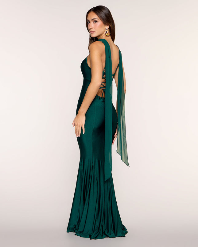 Auretta Chiffon Scarf Mermaid Formal Dress