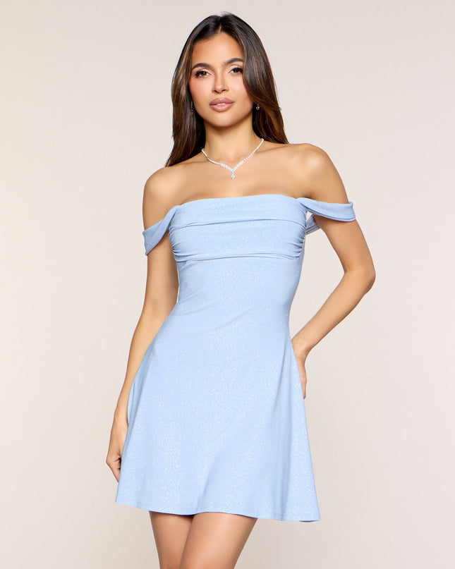 Sparkling Glitter A-Line Mini Dress