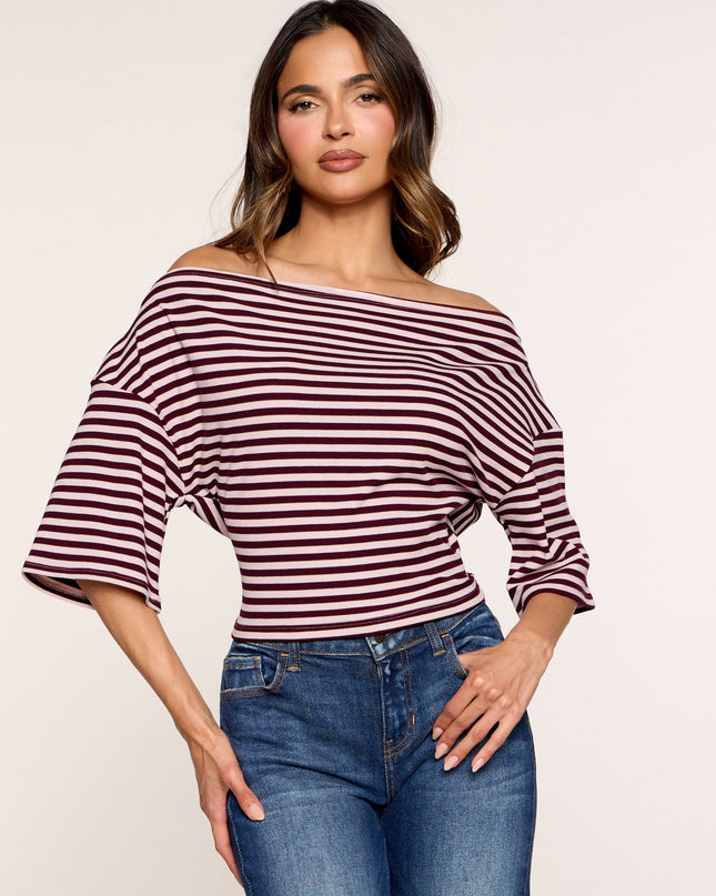 Plans Optional Striped Dolman Top