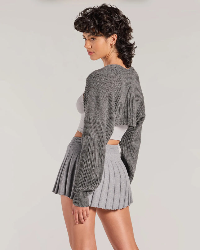 Sweet And Cozy Oversized Knit Sweater Bolero