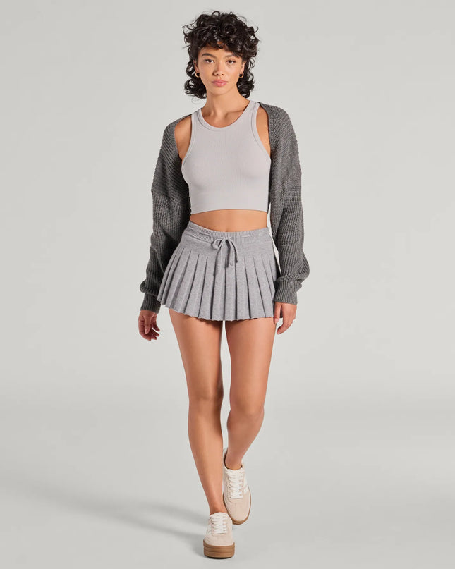 Sweet And Cozy Oversized Knit Sweater Bolero
