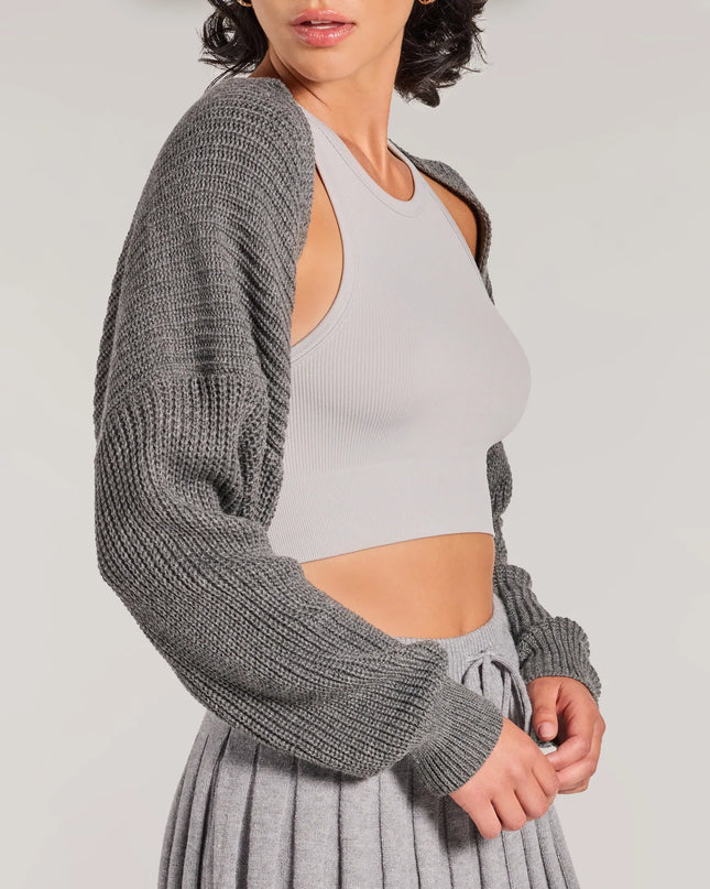 Sweet And Cozy Oversized Knit Sweater Bolero
