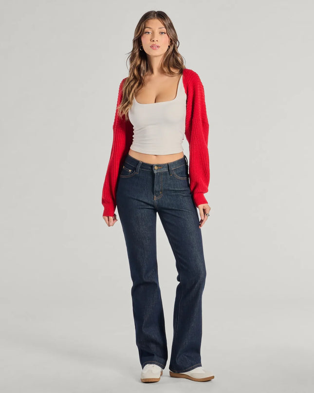 Sweet And Cozy Oversized Knit Sweater Bolero