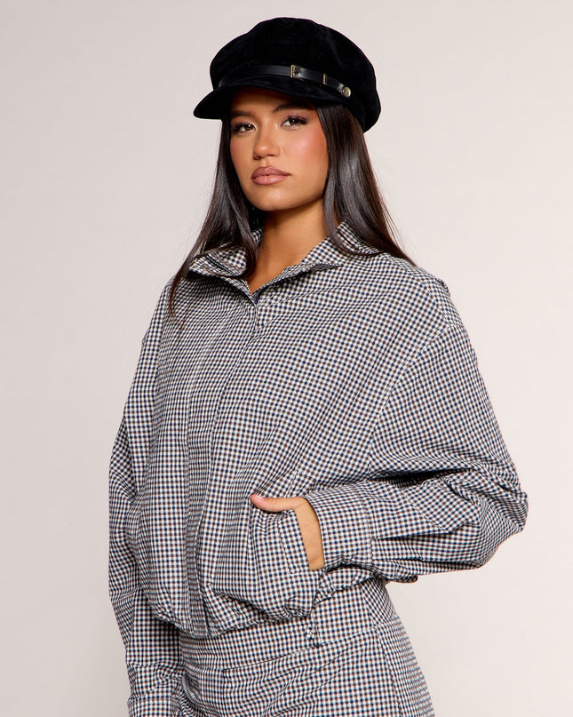 Checked In Gingham Jacket