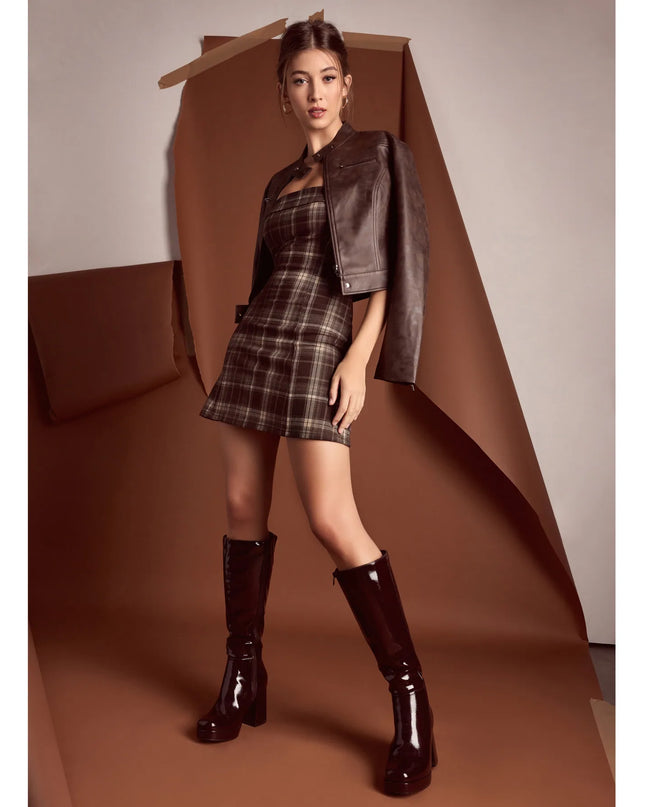 Along For The Ride Faux Leather Biker Jacket