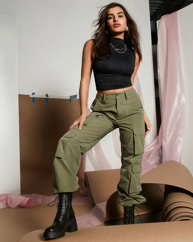 Out For The Day High-Rise Cargo Pants