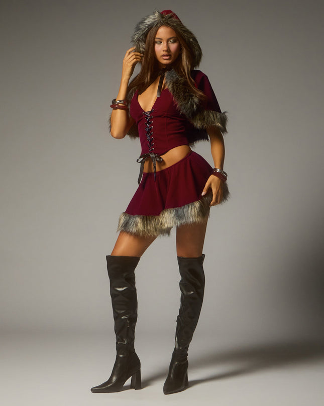 Little Red Mini Skort
