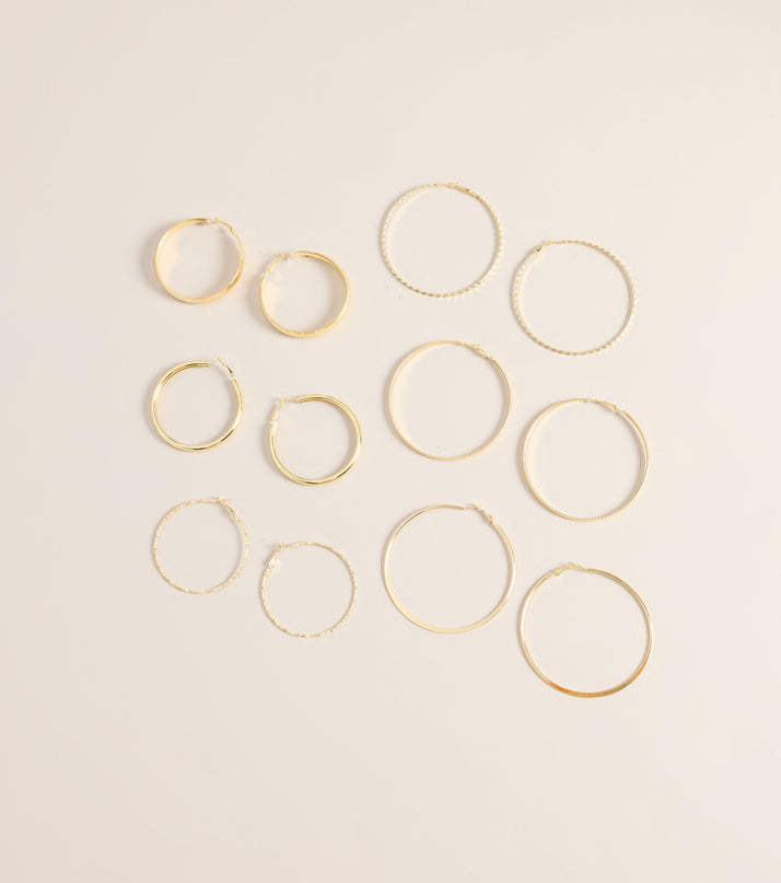 Hoop There It Is Six-Pack Earring Set