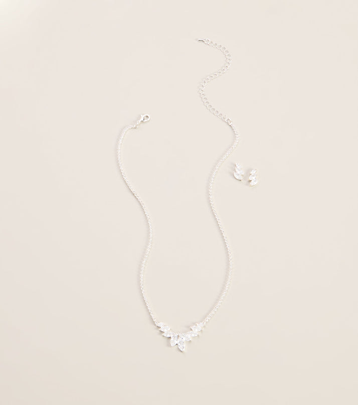 Nature Of Glam Cubic Zirconia Jewelry Set