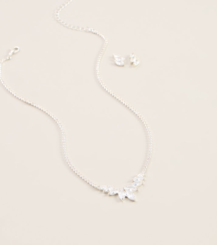 Nature Of Glam Cubic Zirconia Jewelry Set