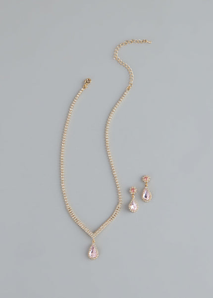 Sweet Luxe Rhinestone Jewelry Set