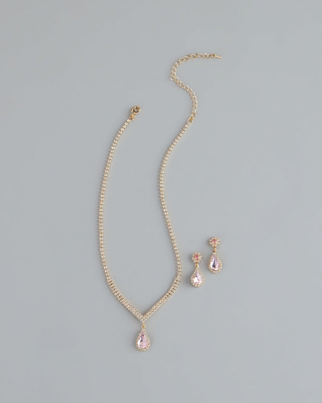Sweet Luxe Rhinestone Jewelry Set