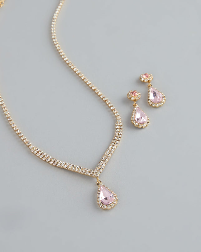 Sweet Luxe Rhinestone Jewelry Set