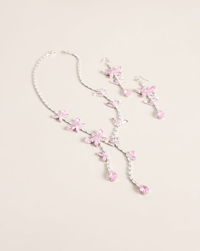 Flutter Fantasy Rhinestone Butterfly Jewelry Set