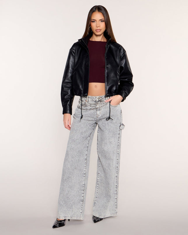 Second Skin Fitted Long Sleeve Crop Top