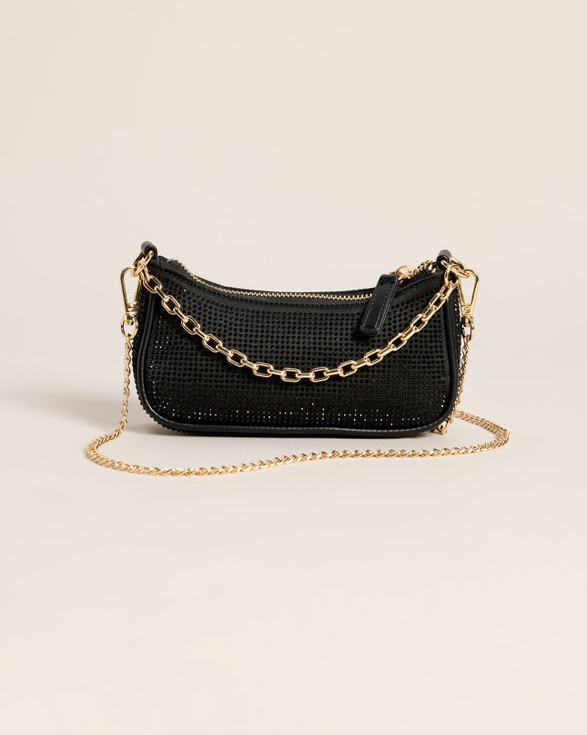 Midnight Plans Rhinestone Micro Bag