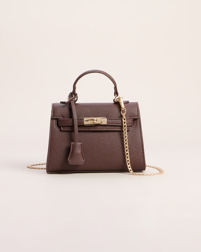 Little Luxe Twist Lock Mini Satchel Bag