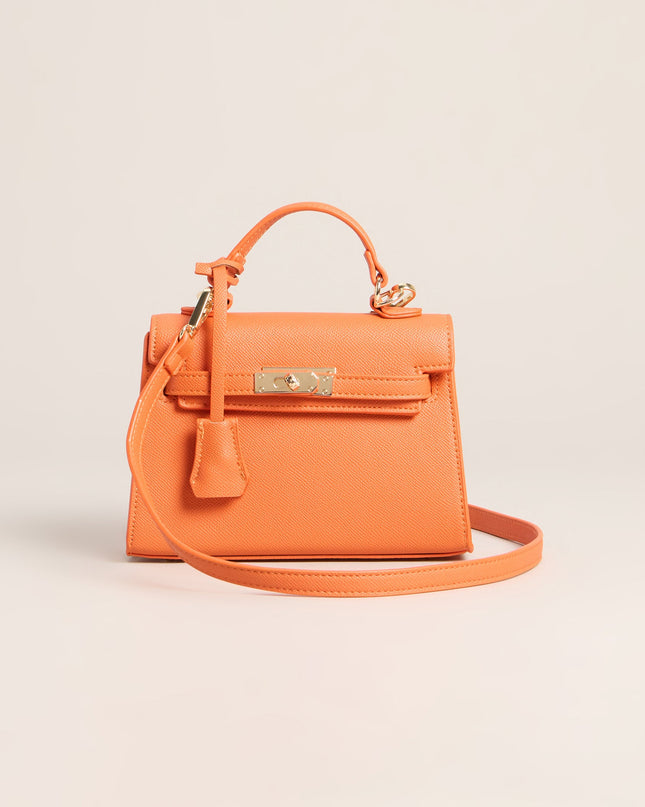 Little Luxe Twist Lock Mini Satchel Bag