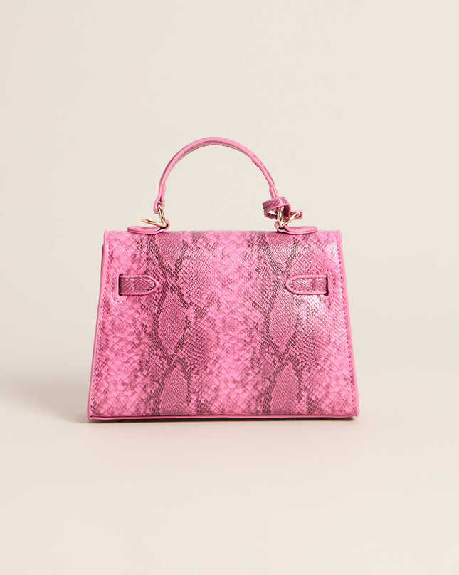 Little Luxe Twist Lock Mini Satchel Bag