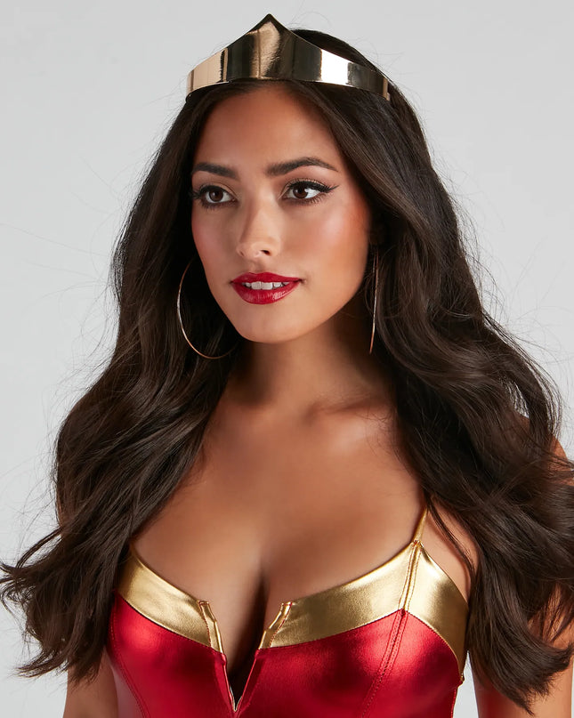 Lady Justice Metal Crown