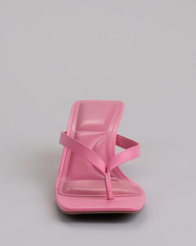 Feeling Chic Thong Square Toe Heels