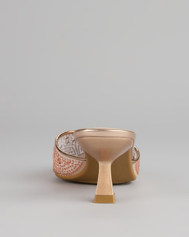 Crystal Beam Pointed Toe Mules