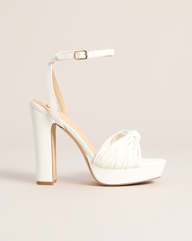 Extra Shine Platform Block Heels