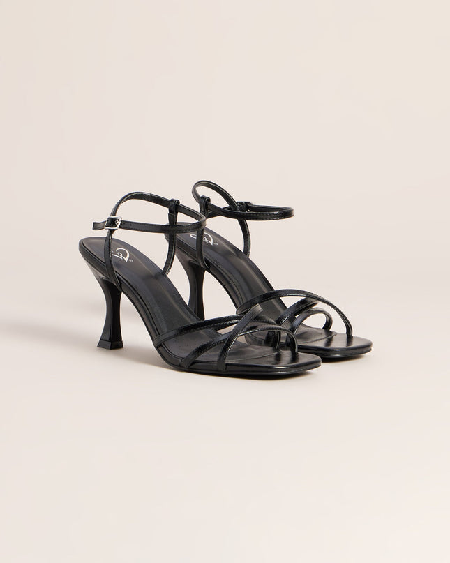 Shine Hour Metallic Strappy Stiletto Heels