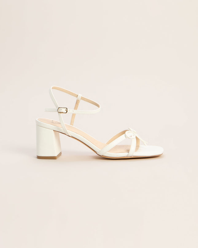 Plans Confirmed Bow Block Heels