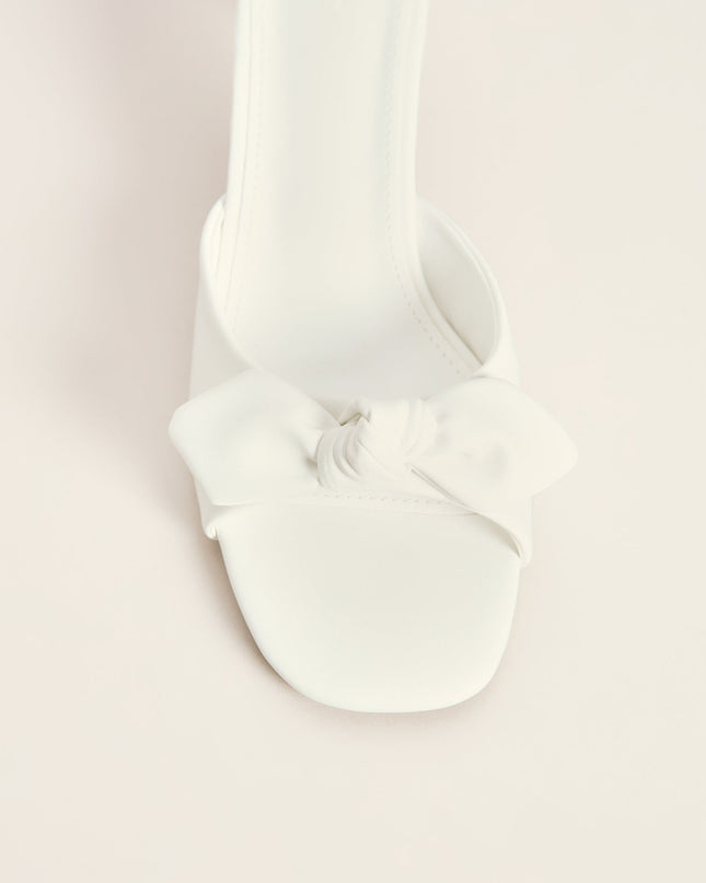 Sweet on You Bow Detail Kitten Heel Mules