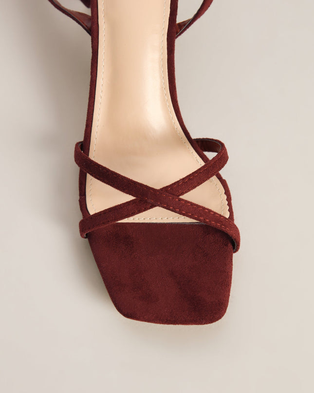 Plans Came Up Square Toe Kitten Heels