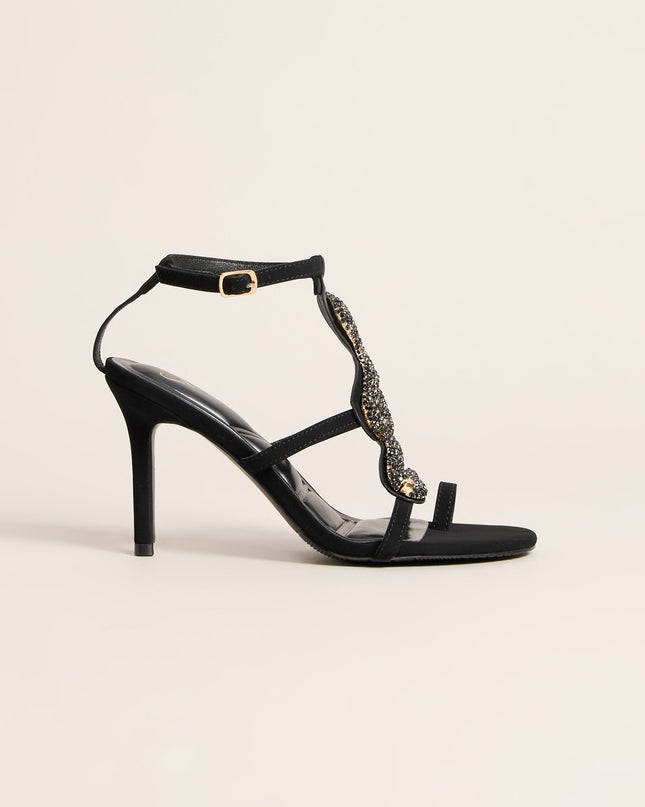 Venomous Glam Rhinestone Snake Heels