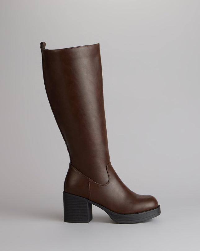 City Edge Wide Calf Platform Boots