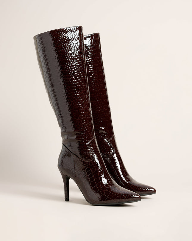 Sharp Instinct Knee High Stiletto Boots