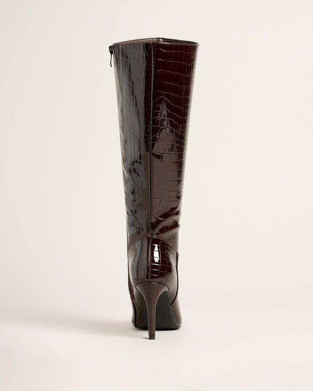 Sharp Instinct Knee High Stiletto Boots